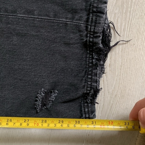 Free people we the free x CRVY straight shooter jeans size 27 black‎ Wash gray - Picture 12 of 16